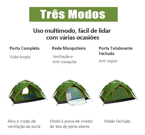 Barraca Camping De 4/5 Pessoas À Prova D'água Dois Andares