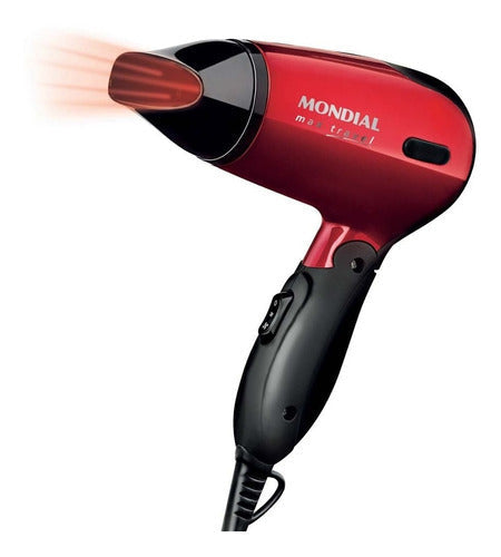 Secador de cabelo Mondial Max Travel SC-10 vermelho e preto 110V/220V