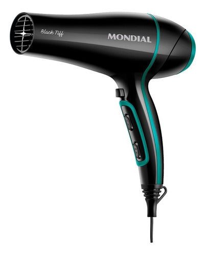 Secador de cabelo Mondial Black Tiff SCN-16 preto/azul 127V