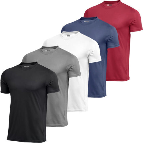 Kit 5 Camisetas Novastreet Dry Fit Anti Suor - Linha Premium